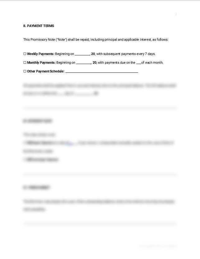 Loan Agreement - Customizable - Word, PDF